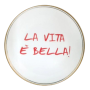 Teller "La vita e bella", 17 cm