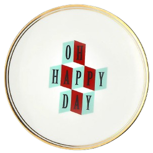 Teller "Happy day", Ø17 cm
