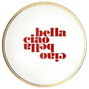 Teller "Ciao Bella", 17 cm