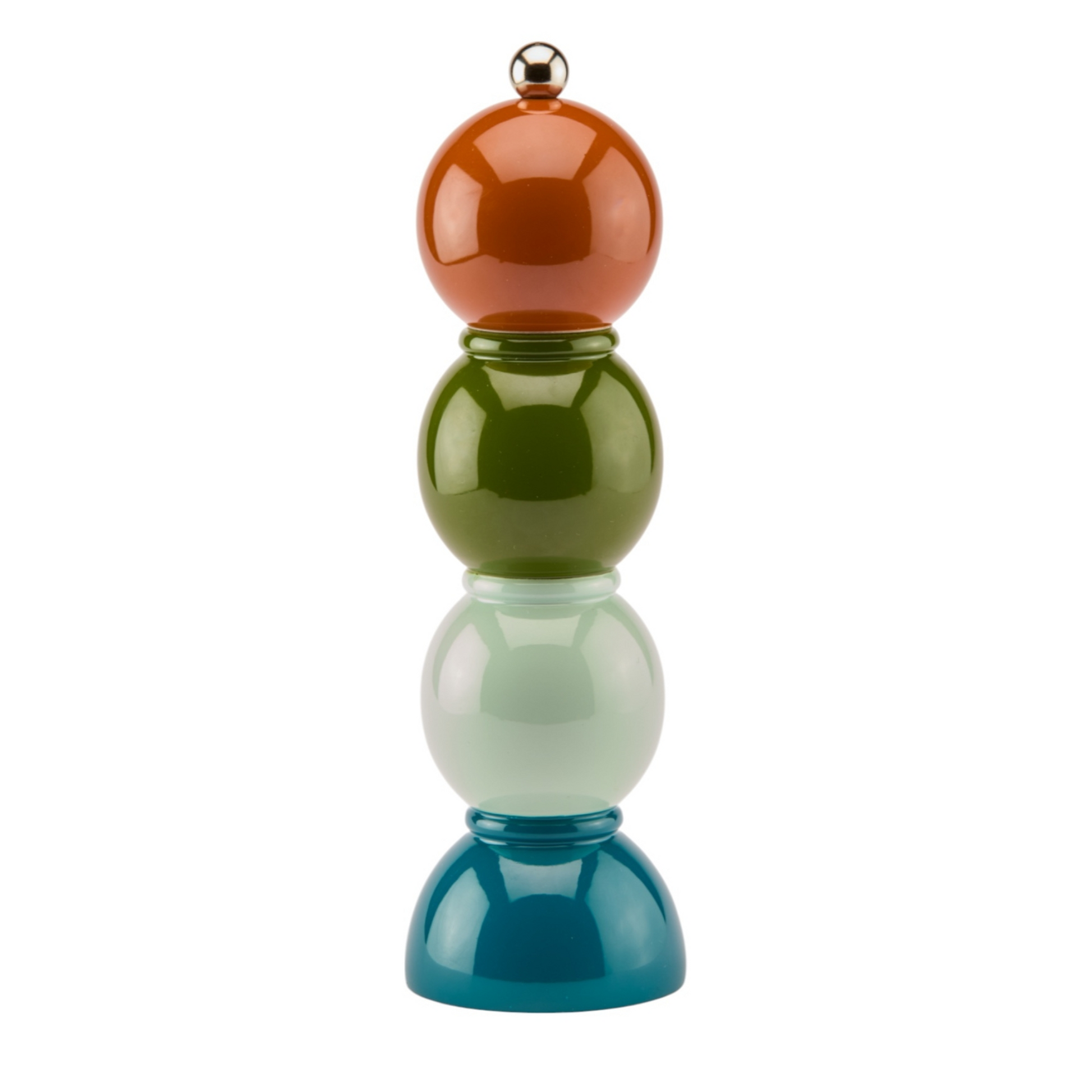 Salz- & Pfeffermühle, Bobbin, Multi Nutmeg -  muskat, khaki, lindgrün, petrol, 24 cm