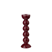 Kerzenständer, Bobbin tall, cherry - dunkelrot, 24 cm
