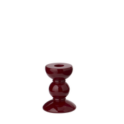 Kerzenständer, Bobbin small, cherry - dunkelrot, 10 cm