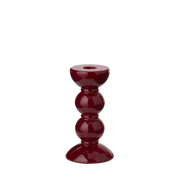 Kerzenständer, Bobbin medium, cherry - dunkelrot, 14 cm