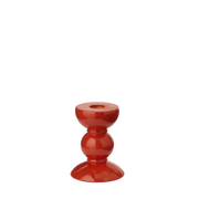 Kerzenständer, Bobbin small, orange, 10 cm