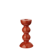 Kerzenständer, Bobbin medium, orange, 14 cm
