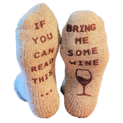 Socken "Wine Not" beige, Gr. 35/38