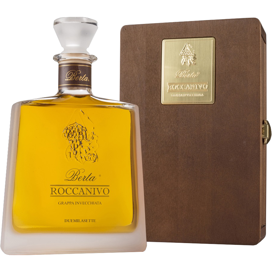Grappa Roccanivo in Holzkiste