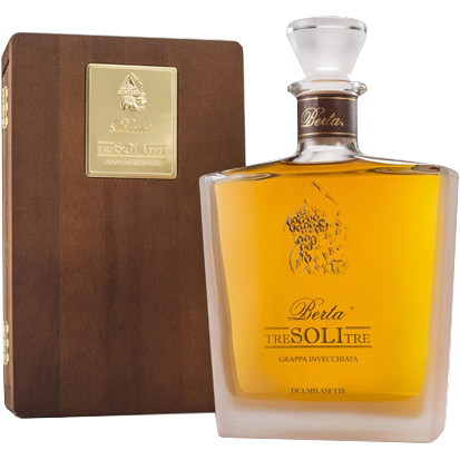 Grappa Tre Soli Tre in Holzkiste