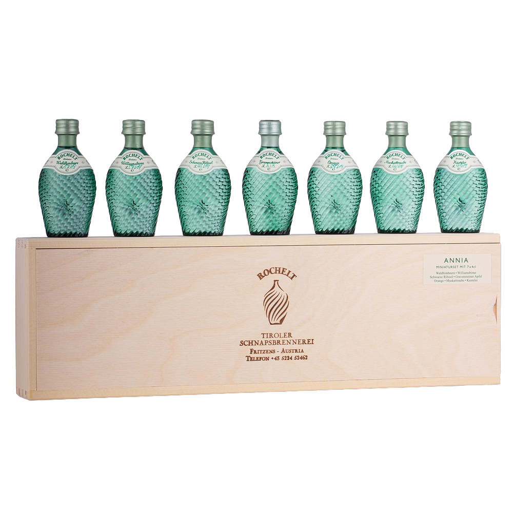 Miniaturset "Annia" 7 x 4 cl