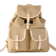 Rucksack aus Segeltuch, beige
