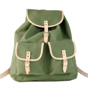 Rucksack aus Segeltuch, grün