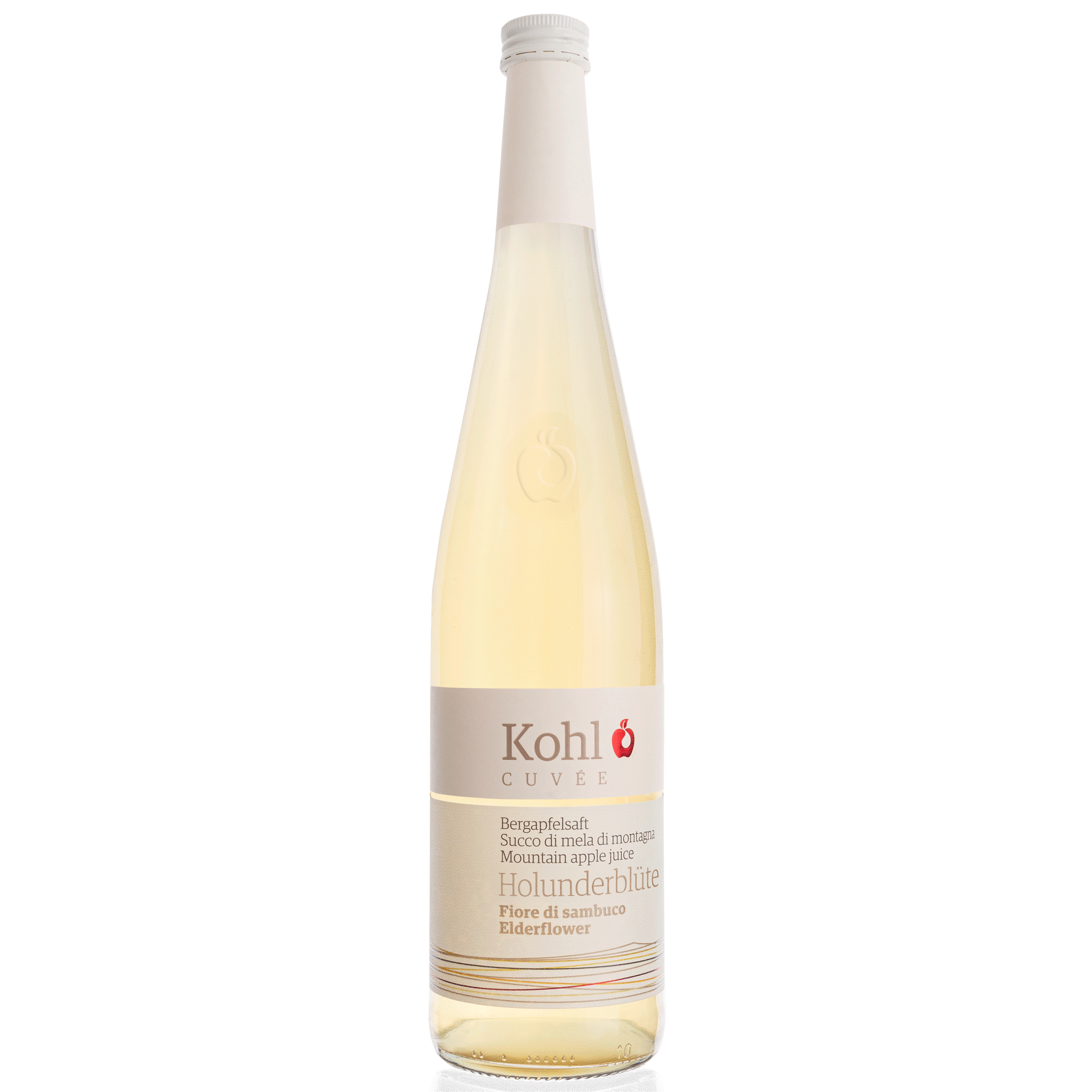 Bergapfelsaft mit Holunderblüte