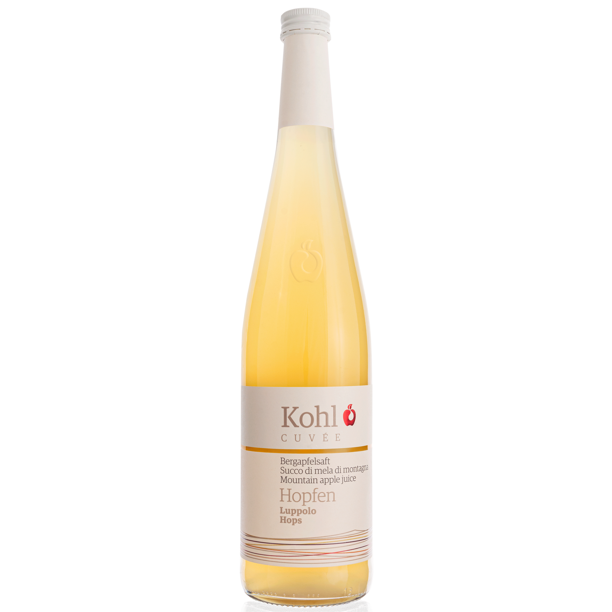 Bergapfelsaft mit Hopfen