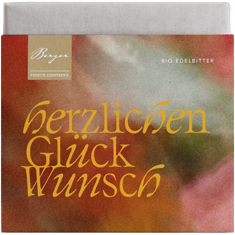 Edelbitterschokolade "Herzlichen Glückwunsch" Bio, 70 g