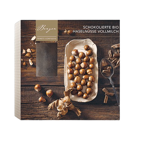Schokolierte Haselnüsse Vollmilch, 100 g