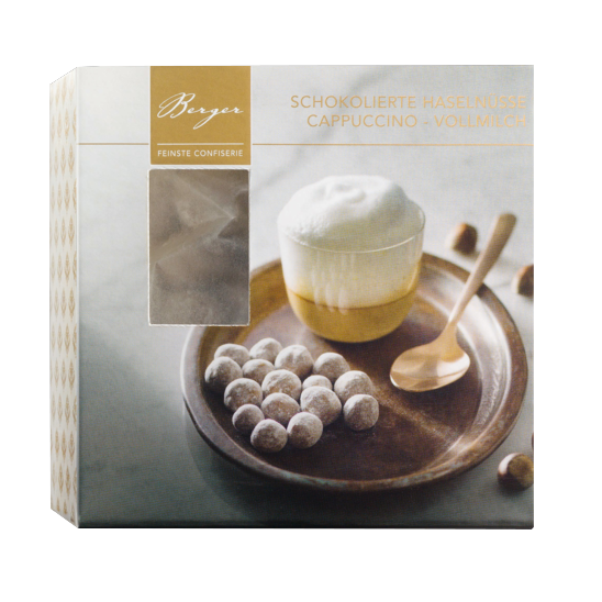 Berger, Haselnüsse Vollmilch Cappuccino, 100 g