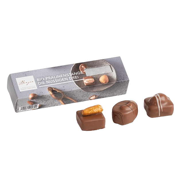 3er Pralinenstange "die nussigen Drei", 34 g
