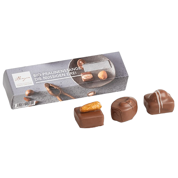 3er Pralinenstange "die nussigen Drei", 34 g