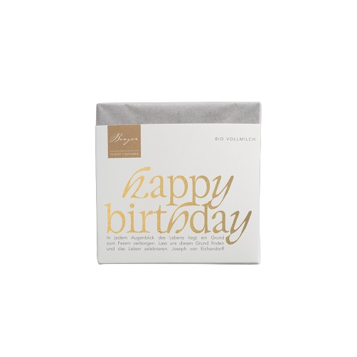 Schokolade Vollmilch "Happy Birthday", 70 g
