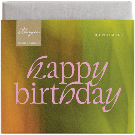 Schokolade Vollmilch "Happy Birthday", 70 g