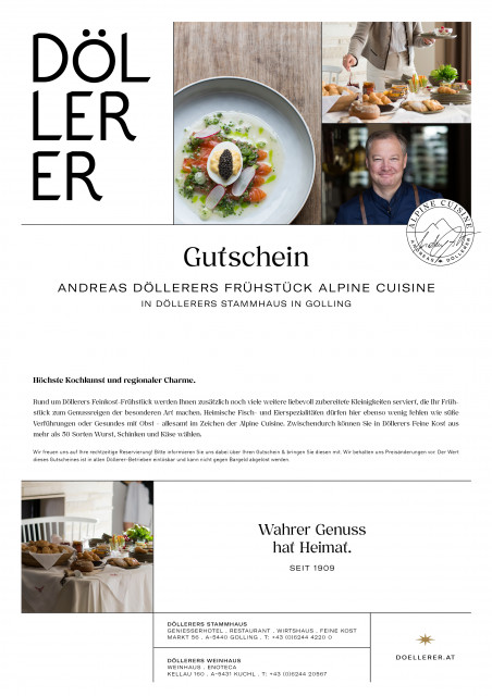 Andreas Döllerers Frühstück Alpine Cuisine